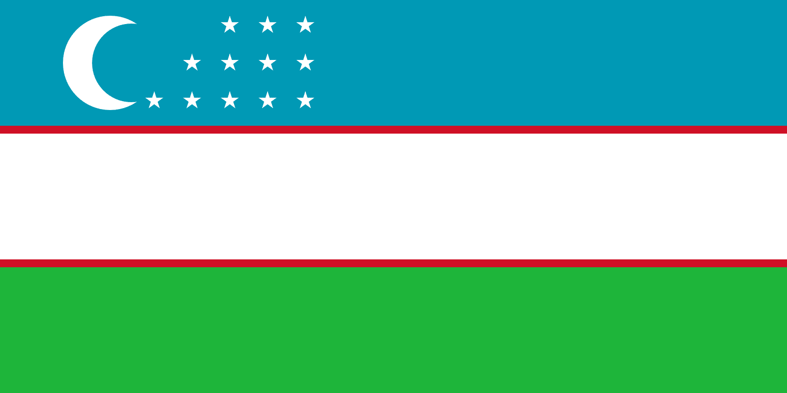 Uzbekiska flaggan
