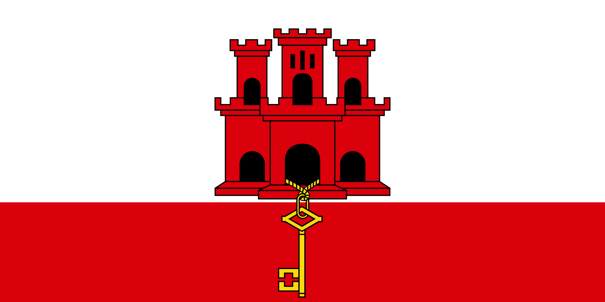 Gibraltarian Flag