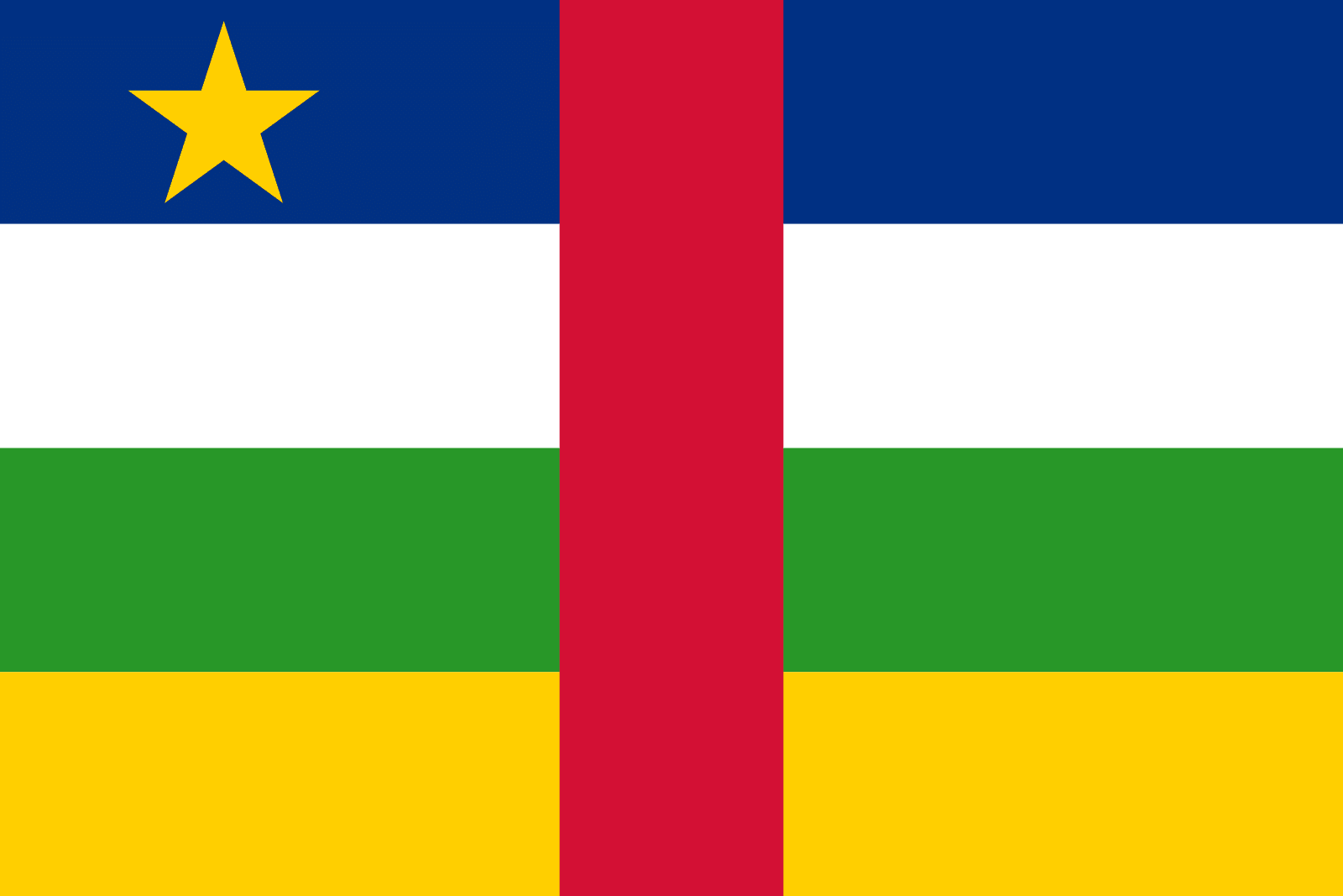 Centralafrikanska flaggan