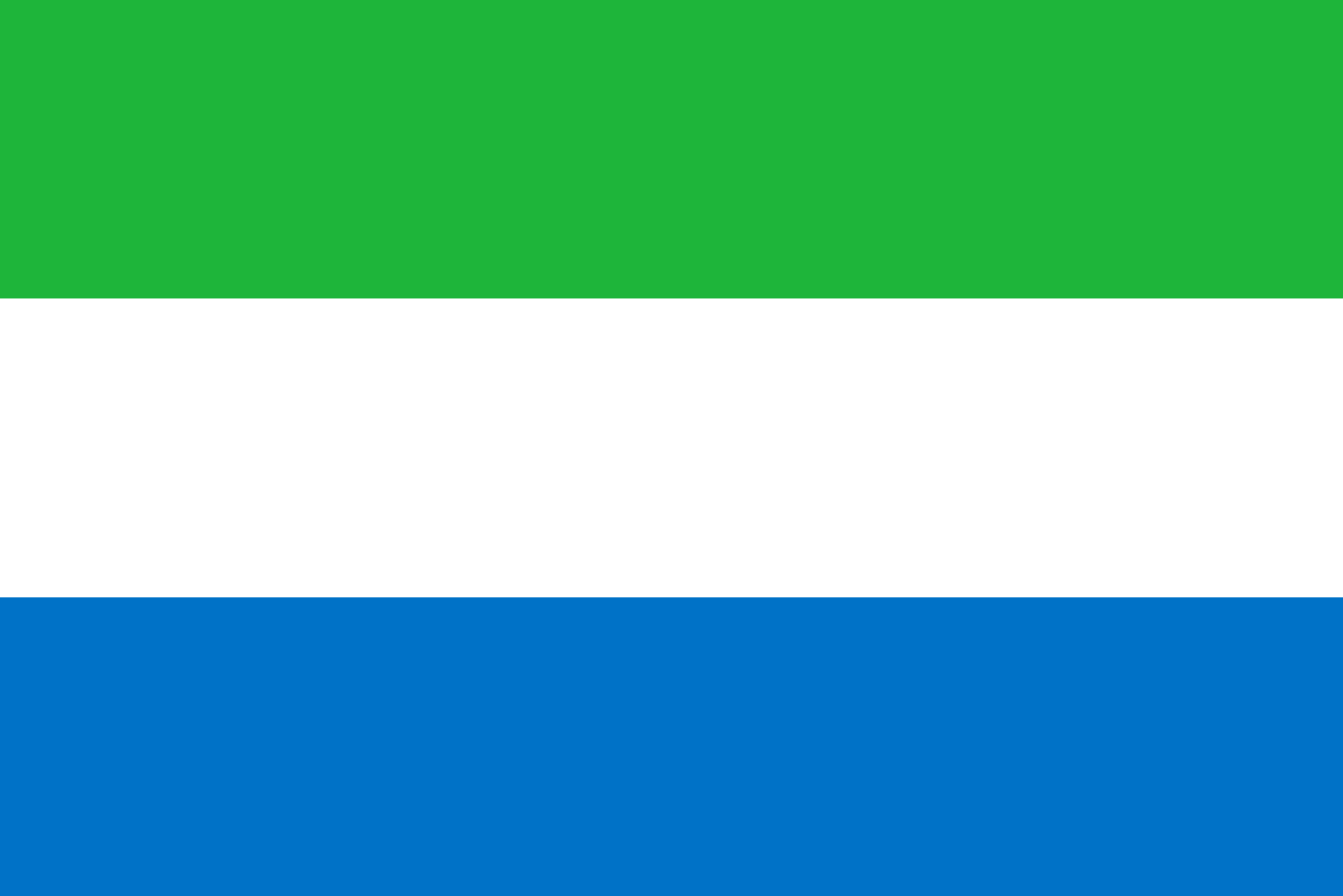 Sierra Leonische Flagge