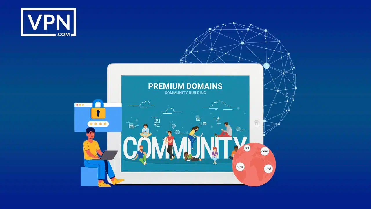 community building with premium domains for online community