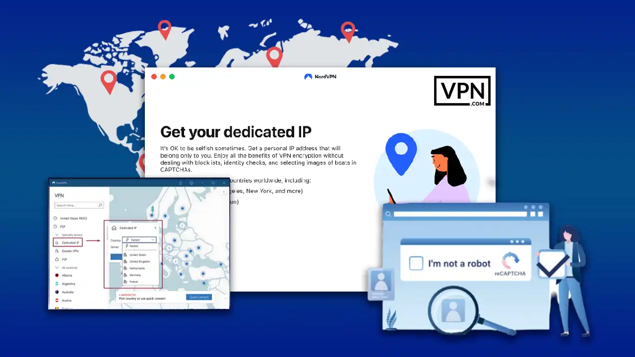 NordVPN's Advanced Features for obtaining a dedicated IP address