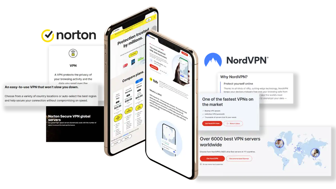 Detailed comparison of NordVPN and Norton Secure VPN