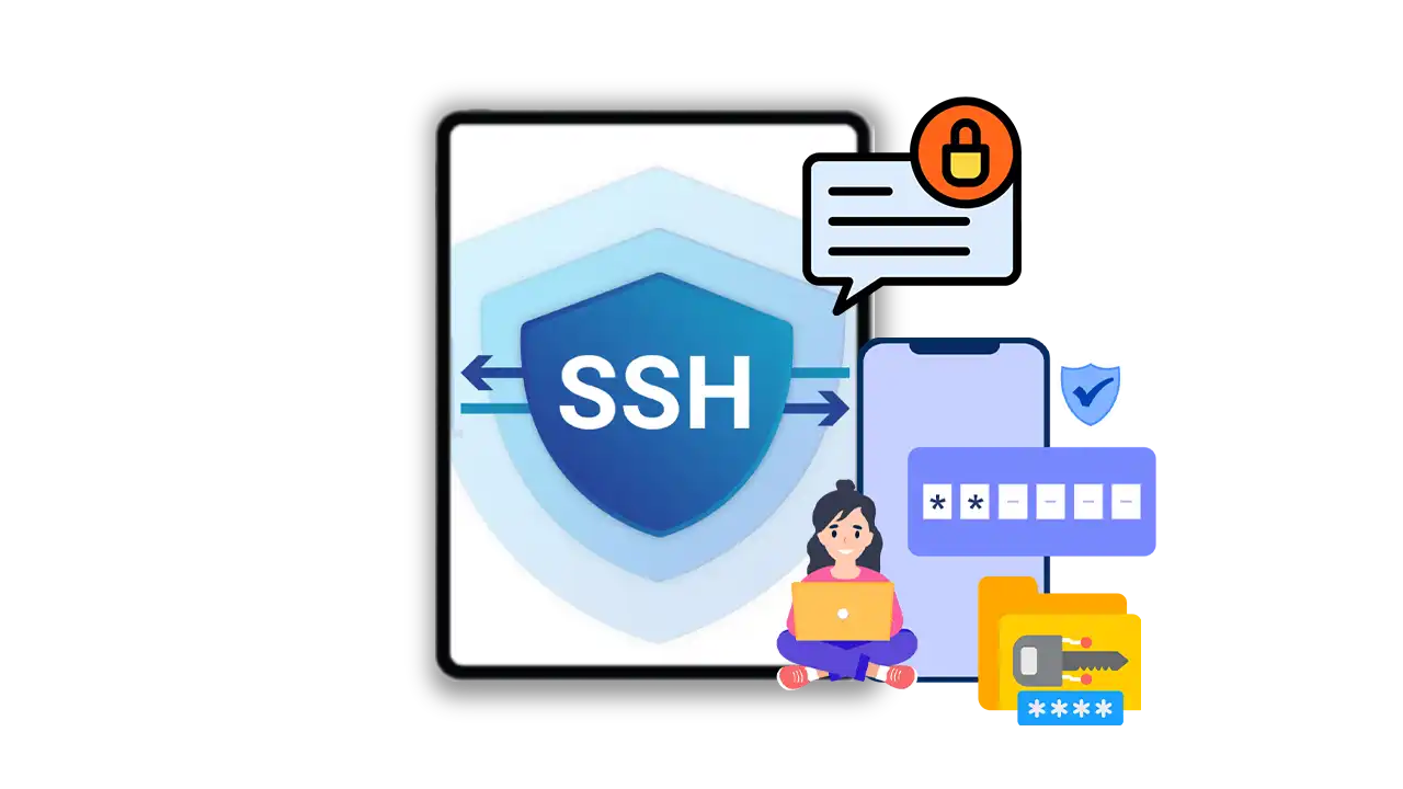 How Does SSH Work Illustration showing how SSH works in ssh compatible vpns