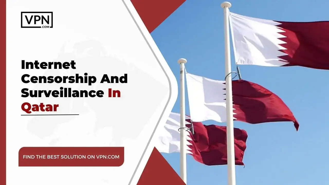 Internet Censorship In Qatar Internet Censorship And Surveillance In Qatar and the side icon shows the flags of the Qatar