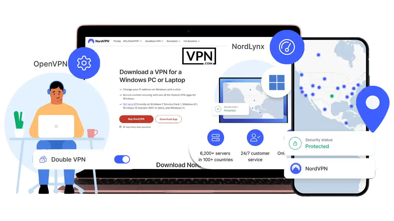 NordVPN for Windows download and features