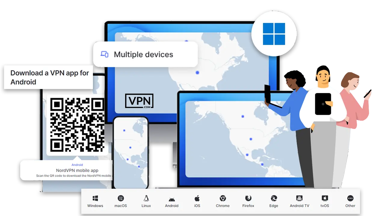 Nordvpn subscription supports multiple devices and platforms