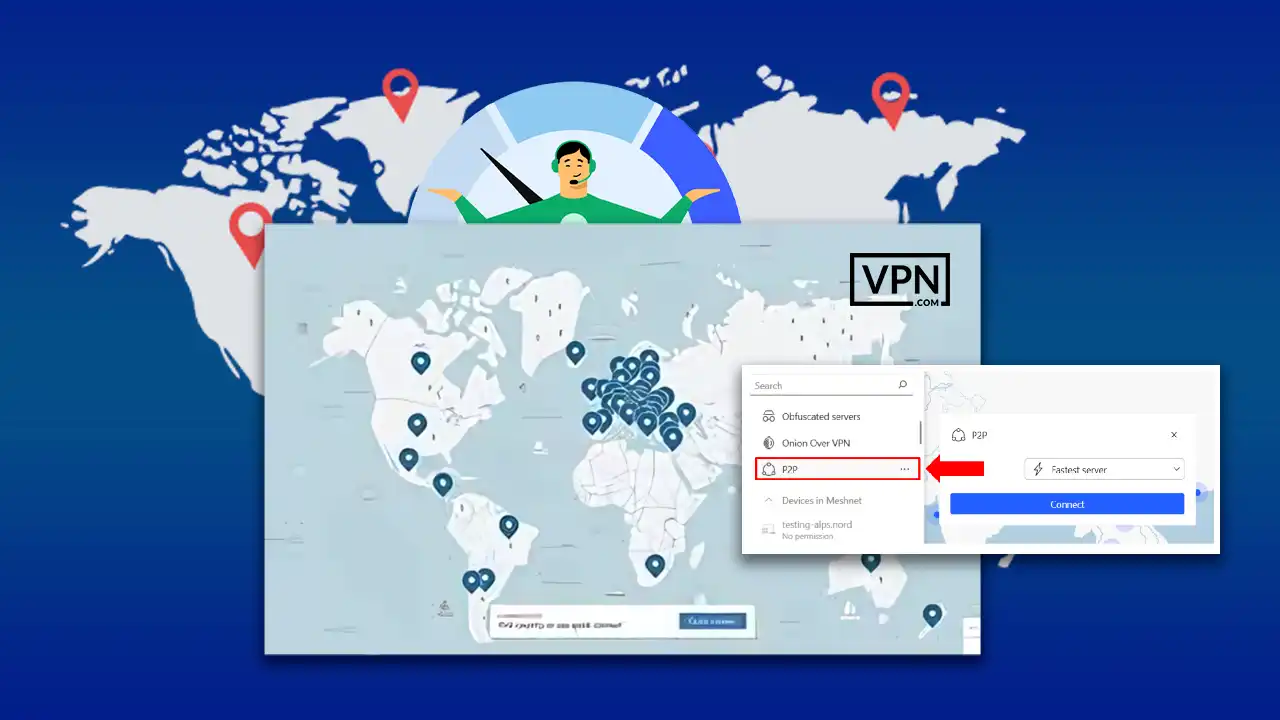 NordVPN's Advanced Features P2P-Optimized servers for secure file sharing