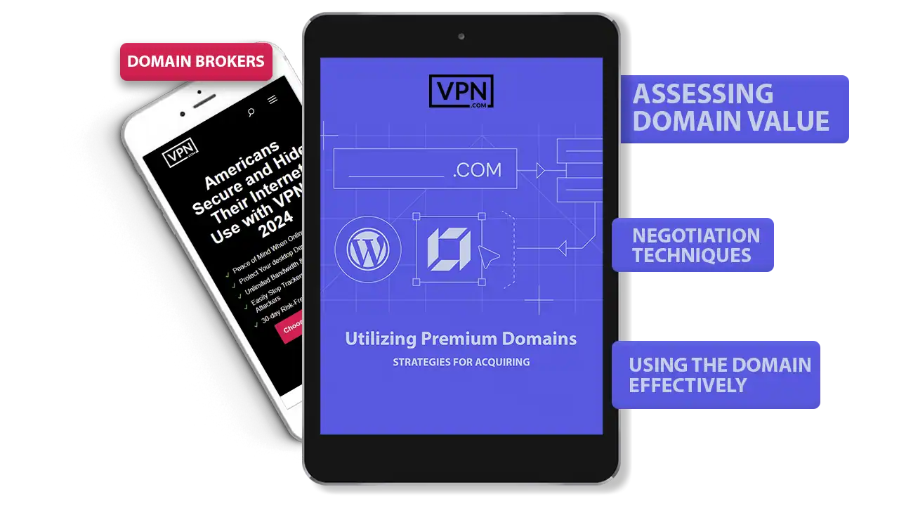 a close up of a tablet showing Strategies For Acquiring And Utilizing Premium Domains