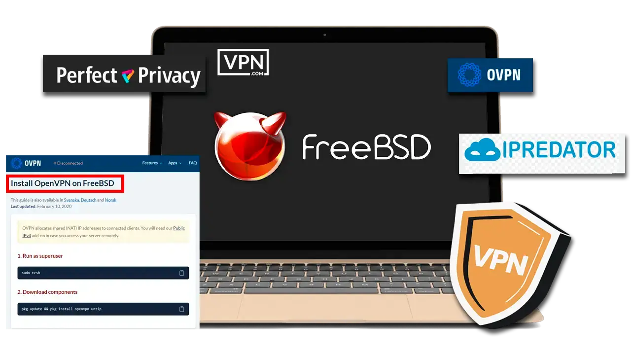 Top 3 VPNs That Support FreeBSD Distribution Top VPNs supporting FreeBSD distribution compatibility.