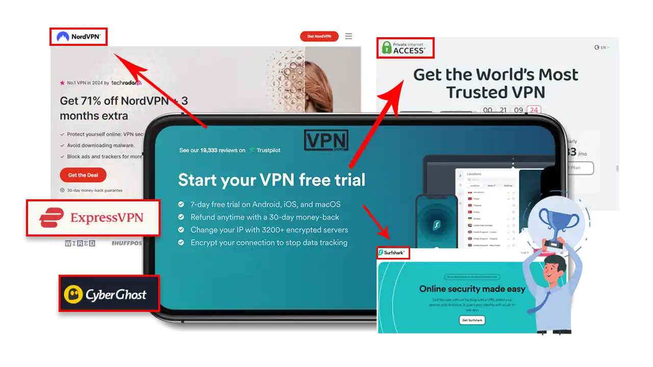 Top VPNs Offering Free Trials