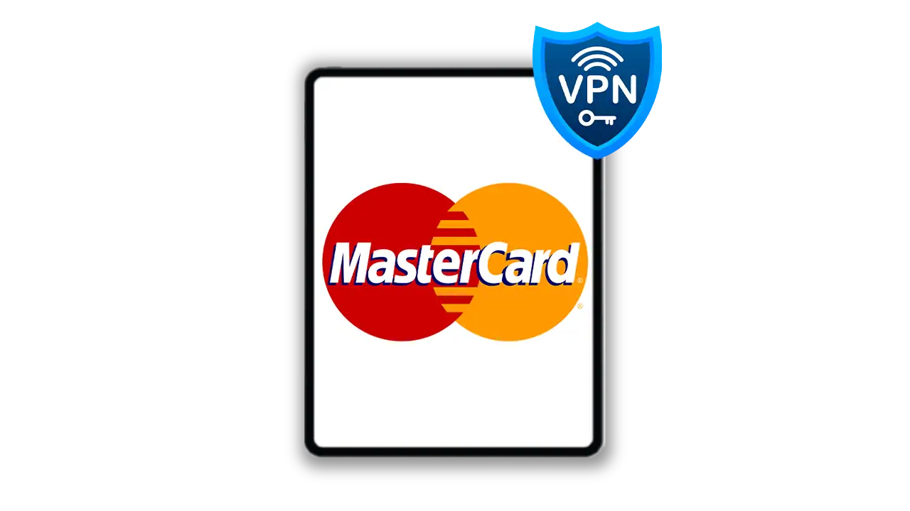 MasterCard logo with VPN security icon for VPNs that accept MasterCard.