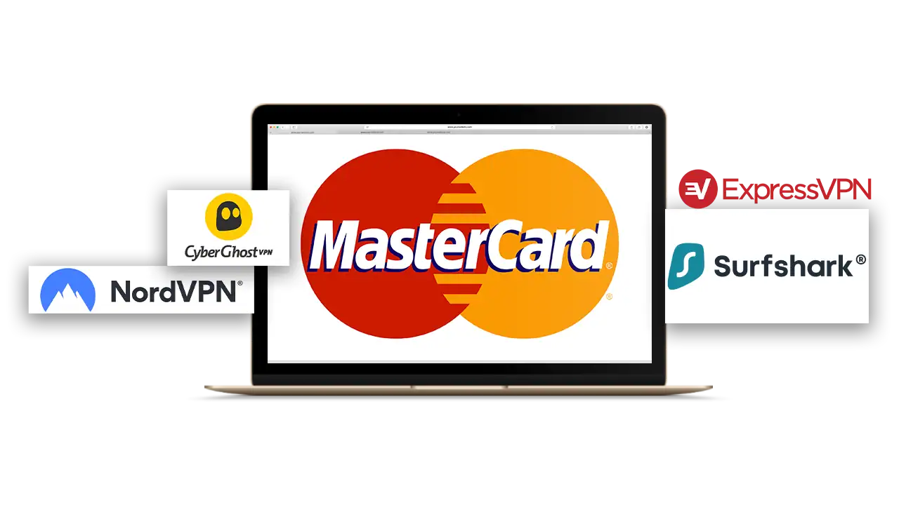 MasterCard logo on mobile for VPNs that accept MasterCard.