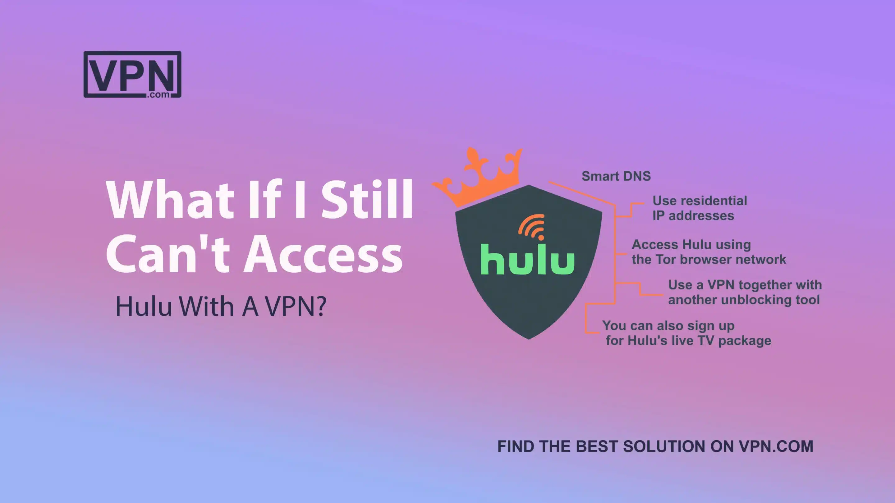 What If I Still Can't Access Hulu With A VPN