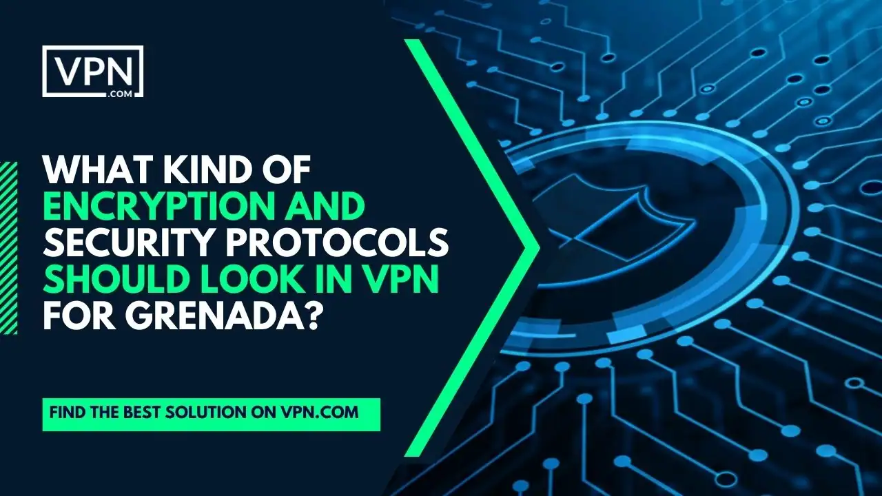 What Kind Of Encryption And Security Protocols Should Look In VPN For Grenada the text in the image shows What Kind Of Encryption And Security Protocols Should Look In VPN For Grenada