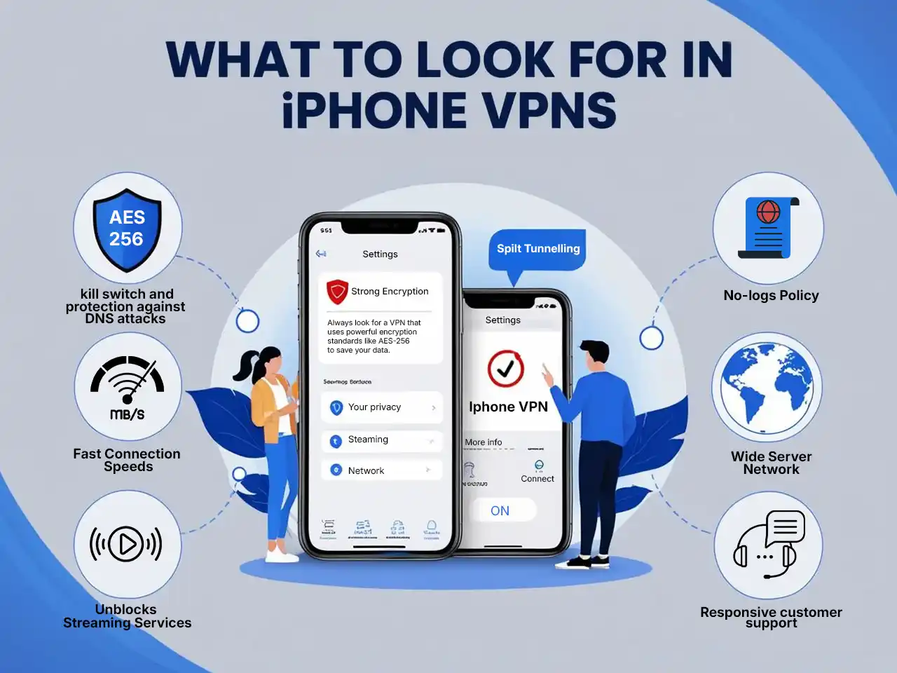 key features to look in vpn for iphone