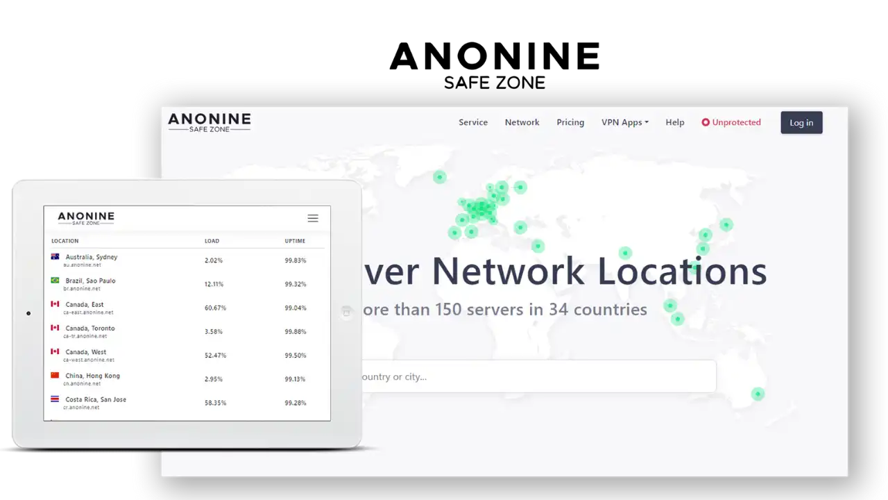 Where do people use Anonine VPN