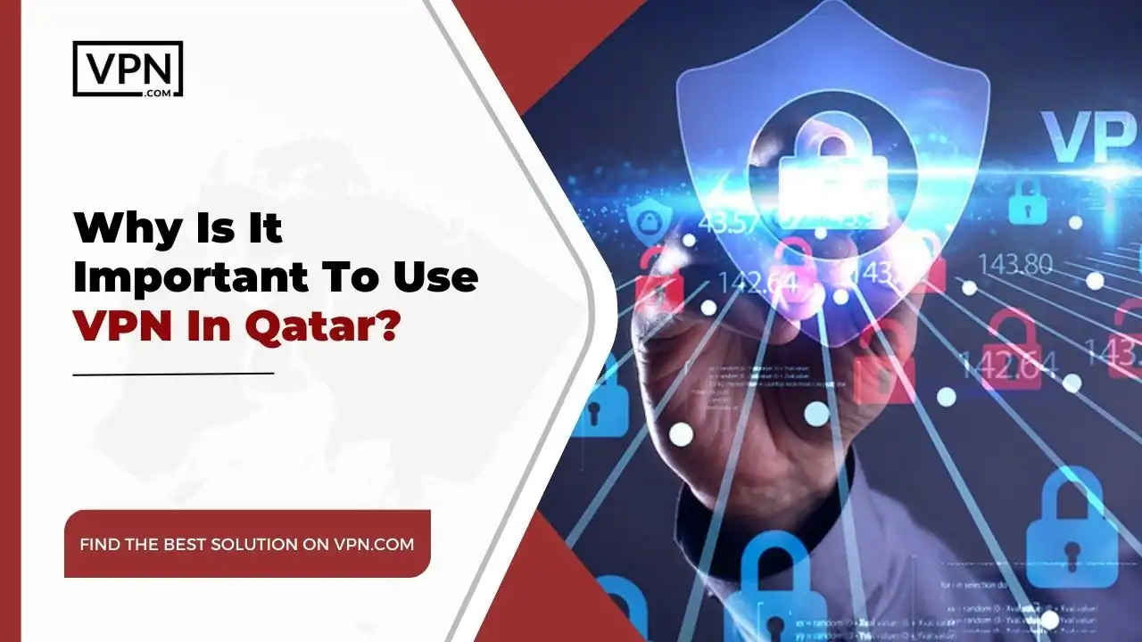 Why Is It Important VPN In Qatar the text in the image shows Why Is It Important To Use VPN In Qatar